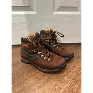 Timberland Hiking/Work Boots Brown Suede Vintage Size 7